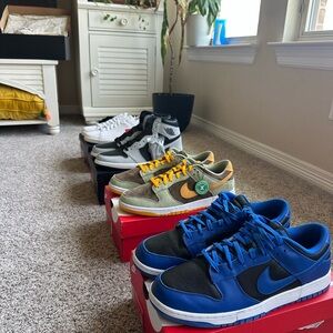 Nike Men's Sneakers Collection - Blue, Gray, Green, Black